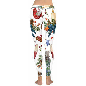 Leggings de Cintura Alta con Estampado Navideño, Pantalones de Yoga Elásticos de Punto para Mujer, Pantalones Casuales de Invierno con Estampado - Product Image 5