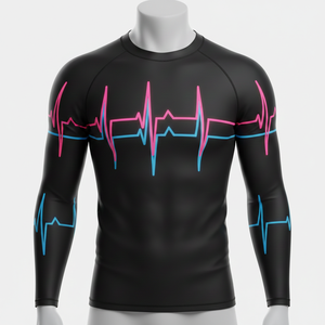 Camiseta de Manga Larga Unisex para Deportes Acuáticos, Secado Rápido, Protección UV, para BJJ, MMA, Jiu Jitsu, Grappling - Product Image 1