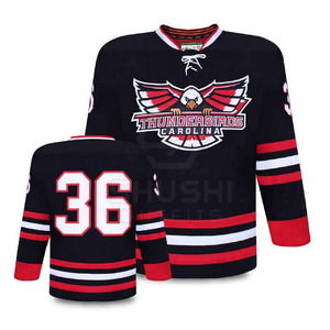 Maillots de hockey sur glace personnalisés par sublimation, vente en gros, maillots de hockey vert et noir, y compris chaussettes et pantalon de hockey - Product Image 1