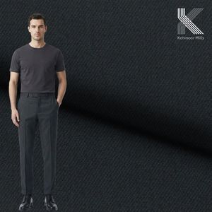 Tela de sarga 3/1 100% algodón para hombre, 270GSM, tejido pesado para pantalones, sin efecto peached, proveedor OEM ODM al por mayor - Product Image 2