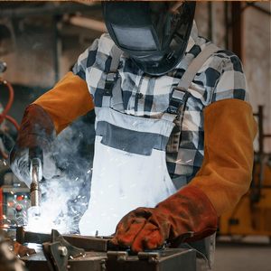 Mangas de Soldadura de Cuero Vacuno de Alta Calidad, Resistentes al Fuego y a los Cortes, Protección para Brazos de Trabajo Pesado, Colores Personalizables - Product Image 6