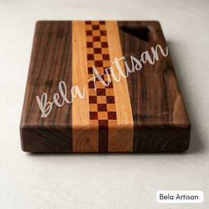 เขียงไม้เนื้อแข็งทำมือ Bela Artisan ลายตกแต่งรูปทรงสี่เหลี่ยมผืนผ้า หนา 2.0 ซม. ใช้กับเครื่องล้างจานได้ - Product Image 3