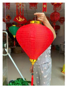 Farol de Bambú Rojo Hecho a Mano, Ecológico, Decoración Tradicional China para el Año Nuevo, Tema de Hadas, Luz Colgante - Product Image 4