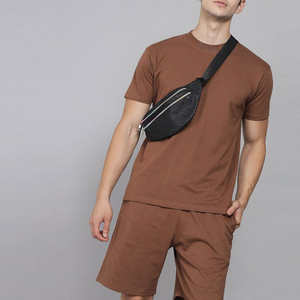 Conjunto Deportivo de Secado Rápido para Hombre, Camiseta y Pantalones Cortos de Seda de Hielo para Verano, para Correr y Entrenar, Conjuntos de Ropa de Manga Corta - Product Image 3