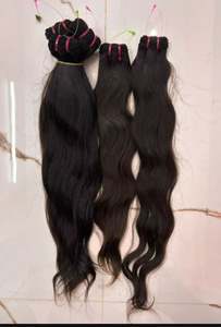 Peluca de Cabello Humano Natural Rizado Largo de la Mejor Calidad, Cabello Indio Virgen, Densidad Natural, Ondulado, Suave y Abundante - Product Image 6