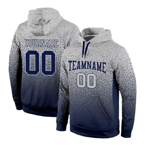 Sudadera con Capucha de Felpa Sublimada con Logotipo Personalizado, Estilo Béisbol Vintage, Manga Larga, Talla Grande, Mezcla de Poliéster/Algodón de 380g - Product Image 1