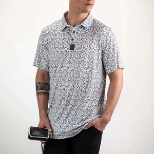 Vêtements de golf en coton grande taille pour hommes, de qualité supérieure, luxe, performance, impression par sublimation intégrale, polos de golf. - Product Image 6