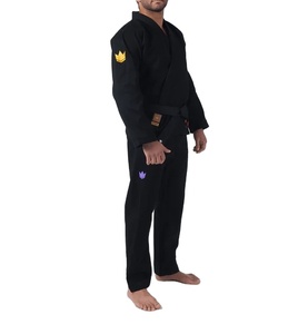 ผ้าฝ้าย 100% ยืดหยุ่น ระบายอากาศได้ดี 460gsm สีน้ำเงิน ดำ ขาว ชุดคาราเต้ กิโมโน - Product Image 1