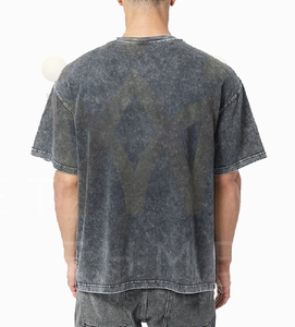 T-shirt unisexe en satin 100 % coton, manches longues, coupe oversize, grammage lourd, personnalisable avec logo 3D en mousse, vente en gros - Product Image 4