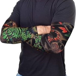 Cycling Arm Sleeves Camouflage Print Men Anti-Uv Breathable Compression Cooling <b>Cover</b> Adult Outdoor Sport Wear - Product Image 4