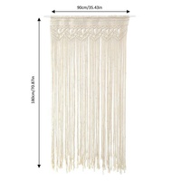 Nouvelles tentures murales en macramé tissées à la main, couleur naturelle, design traditionnel, décoration murale de Noël en coton pour la maison