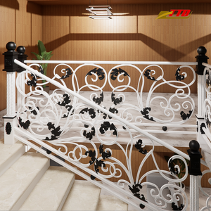 Tendances des rampes d'escalier en fer forgé sur mesure de luxe : élégantes balustrades métalliques artistiques faites à la main pour redéfinir les espaces de vie modernes - Product Image 4