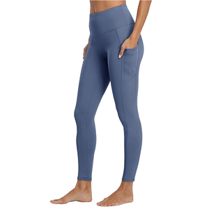 Leggings décontractés pour femme, 92% Polyester 8% Spandex, double face brossée, effet soie de lait, respirants, à coutures, taille mi-haute, imprimé 3D, motif Black Weeds - Product Image 2
