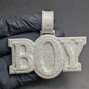 Colgante de Moissanita para Hombre, Estilo Hip Hop Iced Out, Joyería de Lujo, Regalo para Hombres, Collar de Moda con Dije - Product Image 1