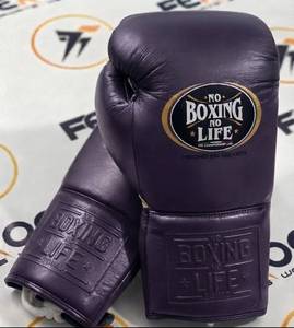 Guantes de Boxeo de Cuero Genuino, Diseño de Dedos Completos, Secado Rápido, Cierre con Cordones, para Entrenamiento y Sparring - Product Image 4