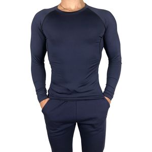 Custom Wholesale Mens <b>Compression</b> Long Sleeve Workout <b>Shirt</b> Quick Dry Moisture Wicking Athletic Top for Gym Training & Running - Product Image 1