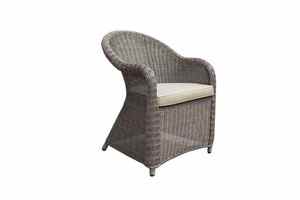 Outdoor Durable Wicker <b>Armchair</b> with Cushion Modern Garden Furniture Weather Resistant Rattan Chair for Patio Use 6-Person - Product Image 3