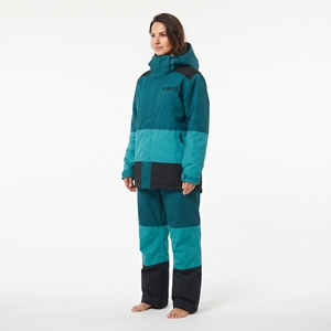 Combinaison de ski d'hiver pour femmes, imperméable, chaude, coupe-vent, veste à capuche, vêtements de ski en plein air - Product Image 5
