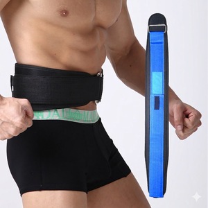 Custom Logo <b>Weight</b> Lifting Belt Hook Loop Closure Adjustable Breathable Soft for Daily Gym Use and Fitness <b>Training</b> - Product Image 5