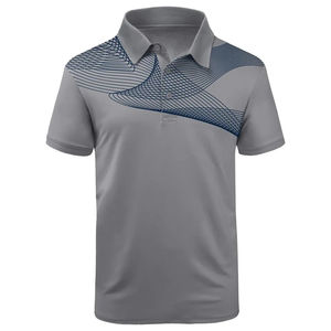 Nouveau design respirant SAADELLOUS INDUSTRIES pour chemises pour femmes et hommes en coton et fibre de bambou, jersey imprimé numériquement, devant en jersey, pour le golf - Product Image 1