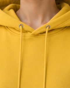 Sweat-shirt à capuche surdimensionné pour femme, personnalisé, jaune, imprimé floral, en coton molletonné, manches longues, style streetwear décontracté - Product Image 5