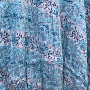 Caftán de algodón Kantha bordado a mano para mujer, estilo bohemio, para playa, suelto, tipo maxi. - Product Image 6