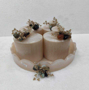 Lot de pots à fruits secs en résine écologique, idéal pour les cadeaux, personnalisables et peints à la main, pour la décoration de mariage et de la maison, qualité supérieure, fabriqués en Inde. - Product Image 3