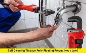 Heavy Duty Adjustable Pipe Wrench Plumbing <b>Tool</b> for Pipe Grip Industrial Maintenance Repair <b>Hand</b> <b>Tool</b> for Workshop Use - Product Image 3