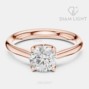 Bague de fiançailles solitaire ronde 1,10 carat, bijoux fins, certifiée IGI, or blanc 14 carats, diamant de laboratoire, bague d'anniversaire - Product Image 3