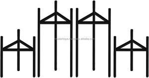 Candelabro de palos de Metal de diseño único, candelabro de Color negro para decoración del banquete de boda del hogar a bajo precio - Product Image 4