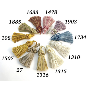 Handmade Antique Curtain 1 <b>Key</b> Tassel Fringe Elegant Luxury Vintage Style Home Decor Gift for Her Customized Tassels - Product Image 1