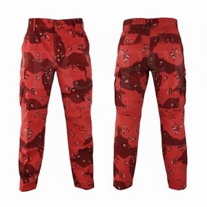 100% High Quality Customized Camouflage Cargo Pants Multi Pocket Outdoor Work <b>Trousers</b> Solid Plain Color Utility Pants For Men's - Product Image 2