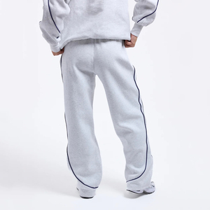 Pantalones de chándal de invierno para mujer con logo personalizado, de la mejor calidad, al por mayor, cintura elástica, ajuste holgado, pierna ancha, estilo urbano - Product Image 2
