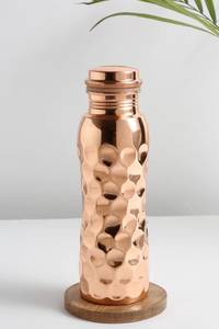 Copper Metal Modern Luxury <b>Large</b> Capacity <b>Water</b> <b>Bottle</b> for Travel & Outdoor Use - Product Image 4