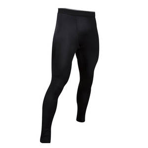 Leggings de compression intégrale pour homme, noir uni, en spandex et nylon, taille élastique, design sans couture, pour la salle de sport et l'entraînement - Product Image 3