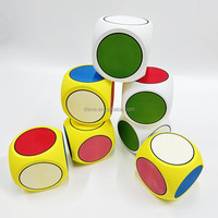 Coloré doux FoamCube en vrac blanc exercice Fitness jouer imprimé Logo personnalisé coloré grand Eva PU grand géant dés en mousse