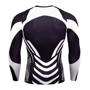 Grappling Compression Rash Guard Custom Sublimation <b>BJJ</b> Training Shirt Quick Dry Athletic Sportswear for Jiu Jitsu and MMA - Product Image 2