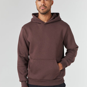 Sweat-shirt à capuche pour homme, couleur unie, en coton French Terry, coupe classique, décontracté, pour l'automne, avec poche, manches longues, pull ample - Product Image 2