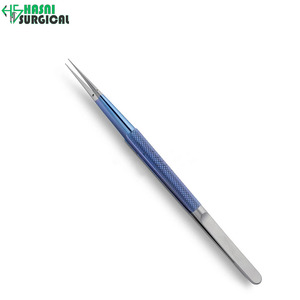<b>Titanium</b> Micro Forceps 21cm Straight 0.4mm Tip Surgical Instrument - Product Image 3