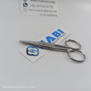 High Quality Stainless Steel Sharp Cuticle Embroidery Scissors Custom <b>Chrome</b> Polish Tailor Cloth Cutting Wholesale - Product Image 3