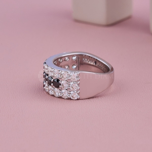 Trendy Design Round Cut Diamond <b>Ring</b> Lab Grown Diamond <b>Ring</b> for Men's with IGI Certified & VVS Clarity from <b>Indian</b> Supplier - Product Image 4