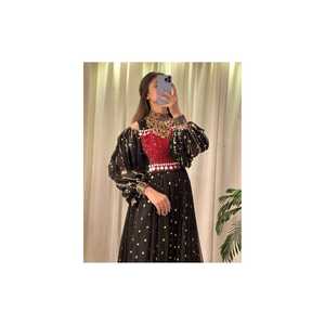 Nueva Colección 2026, Vestido Maxi Afgano Negro para Chicas, Ropa Casual de Fiesta, Vestido Afgano para Mujer con Diseños Bordados, para Adultos - Product Image 3