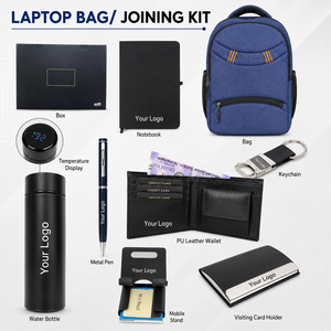 Juego de Regalo Personalizado 4 en 1 Azul, Bolígrafo de Acero Inoxidable y Metal, Cuaderno, Llavero, Kit de Regalo Promocional Ejecutivo Corporativo - Product Image 4