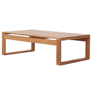 Meubles de table en teck avec pieds robustes, design moderne, adaptés à une utilisation en extérieur ou en intérieur dans le salon - Product Image 1