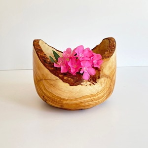 Tazón de madera natural hecho a mano para ensalada, pasta, frutas, accesorios ecológicos para la cocina y el comedor - Product Image 4