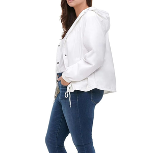 Custom Printed High Quality Lightweight Waterproof Breathable Four-Way Stretch Leather Jacket Stand Streetwear 100% Polyester - Product Image 3