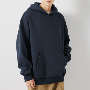 เสื้อฮู้ดดี้และเสื้อสเวตเชิ้ตผ้าหนาสำหรับผู้ชาย แบรนด์ Blank Streetwear ไม่มีเชือกผูก  โลโก้สั่งทำได้  ทรงโอเวอร์ไซส์ - Product Image 2
