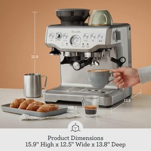 Authentic <b>Breville</b> Bes870Xl <b>Barista</b> <b>Express</b> Espresso Machine Silver - Product Image 3