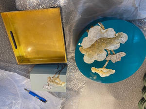 Articles en laque Plateau à bijoux Plateaux décoratifs pour bijoux Plateau de toilette en laque personnalisé de luxe Comptoir de table fait à la main vietnam - Product Image 5