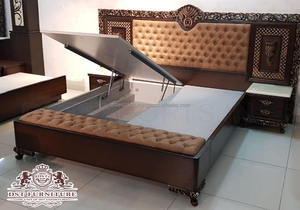 Frap — ensemble de chambre à coucher moderne en bois, Style classique, européen et moderne, meuble de nuit - Product Image 4